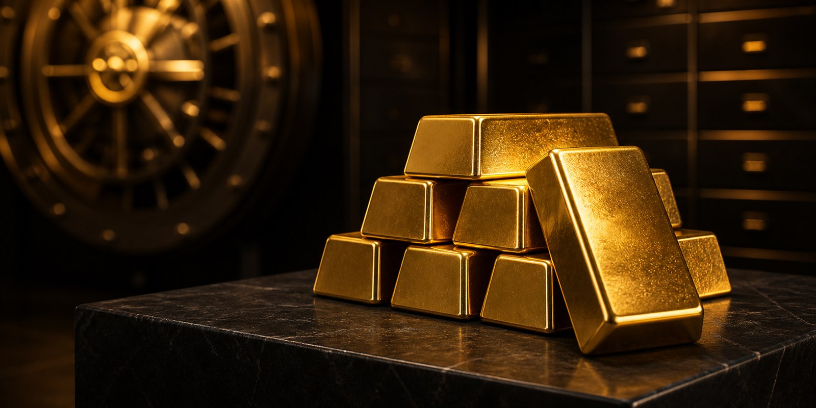 Lingots d'or illustrant un plan Aurum Invest